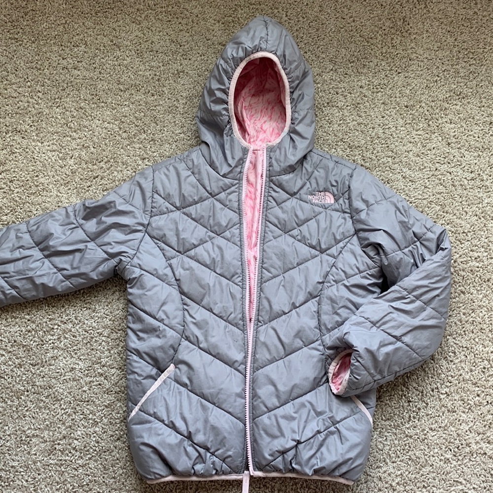 North Face Girls Reversible Winter Coat